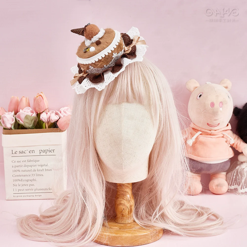 Sugar Time - Sweet Lolita Cake Hat Hair Accessory Chocolate Clip - Image 12