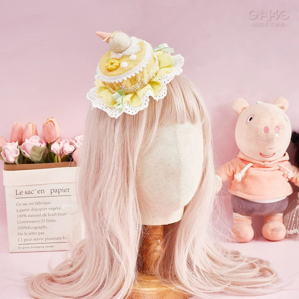 Sugar Time - Sweet Lolita Cake Hat Hair Accessory Chocolate Clip - Image 16
