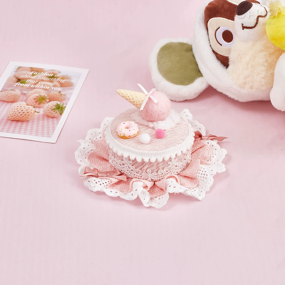 Sugar Time - Sweet Lolita Cake Hat Hair Accessory Chocolate Clip - Image 4
