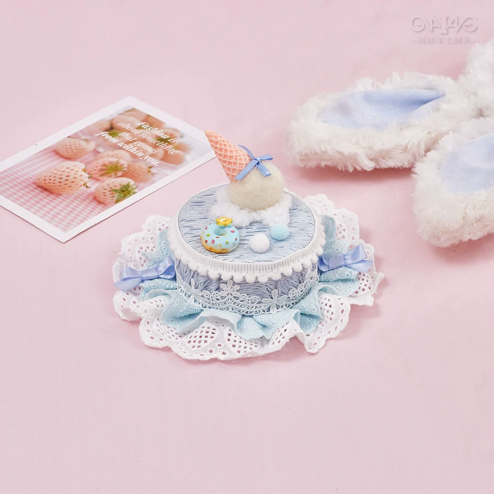 Sugar Time - Sweet Lolita Cake Hat Hair Accessory Chocolate Clip - Image 6