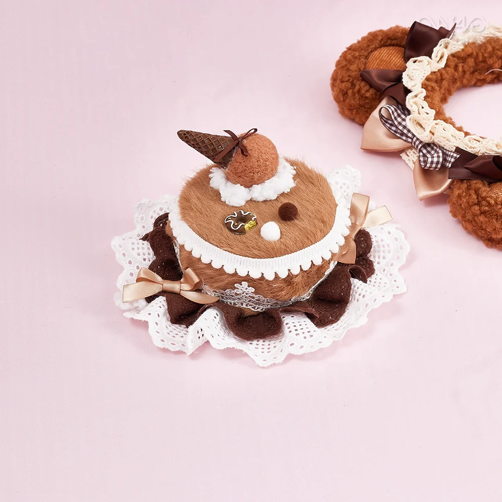 Sugar Time - Sweet Lolita Cake Hat Hair Accessory Chocolate Clip - Image 8
