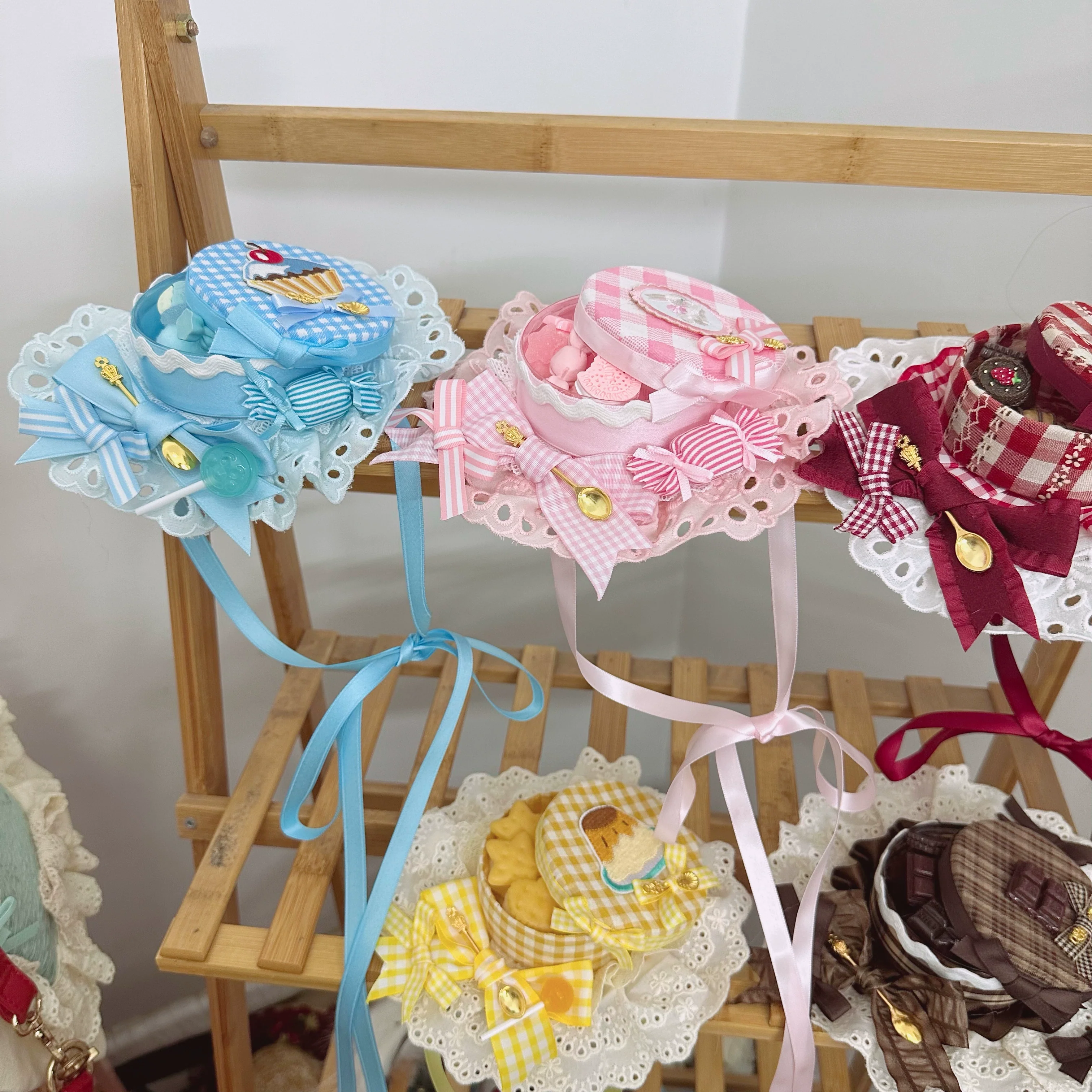 Sweet Lolita Candy Box Hat Handmade Lolita Top Hat - Image 30
