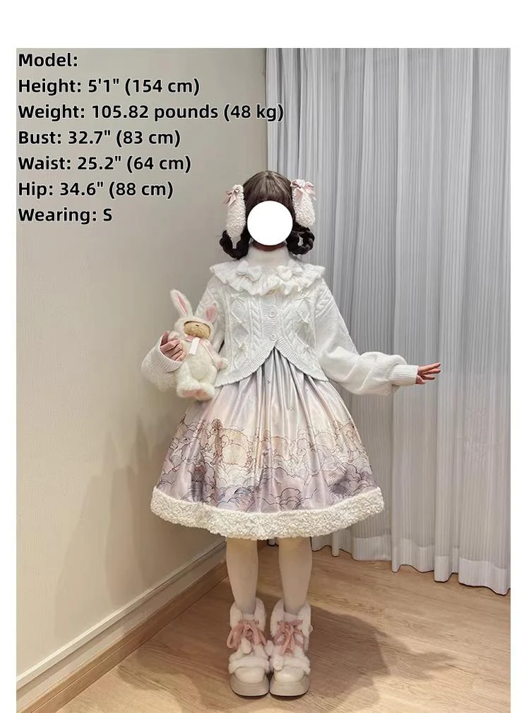 Napoleon Pastry - Sweet Lolita Cardigan, Detachable Bows - Image 12