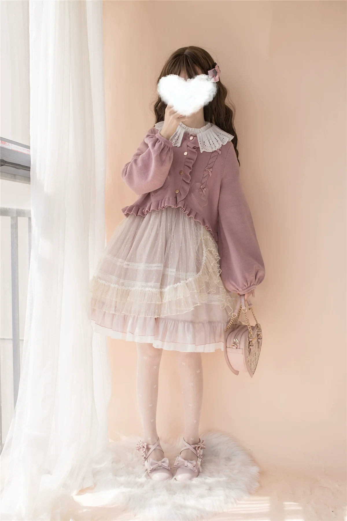 Sugar Frost - Sweet Lolita Cardigan Knit Embroidered Sweater - Image 10