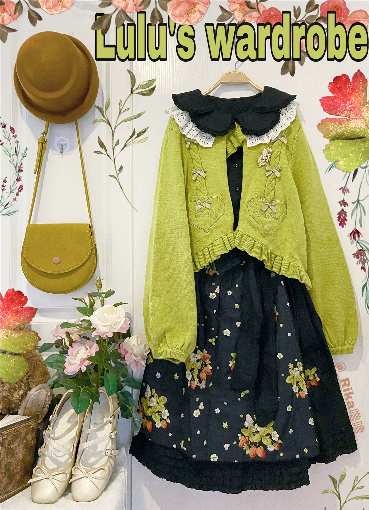 Sugar Frost - Sweet Lolita Cardigan Knit Embroidered Sweater - Image 105