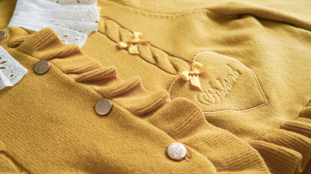 Sugar Frost - Sweet Lolita Cardigan Knit Embroidered Sweater - Image 143