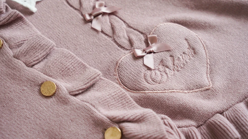 Sugar Frost - Sweet Lolita Cardigan Knit Embroidered Sweater - Image 158
