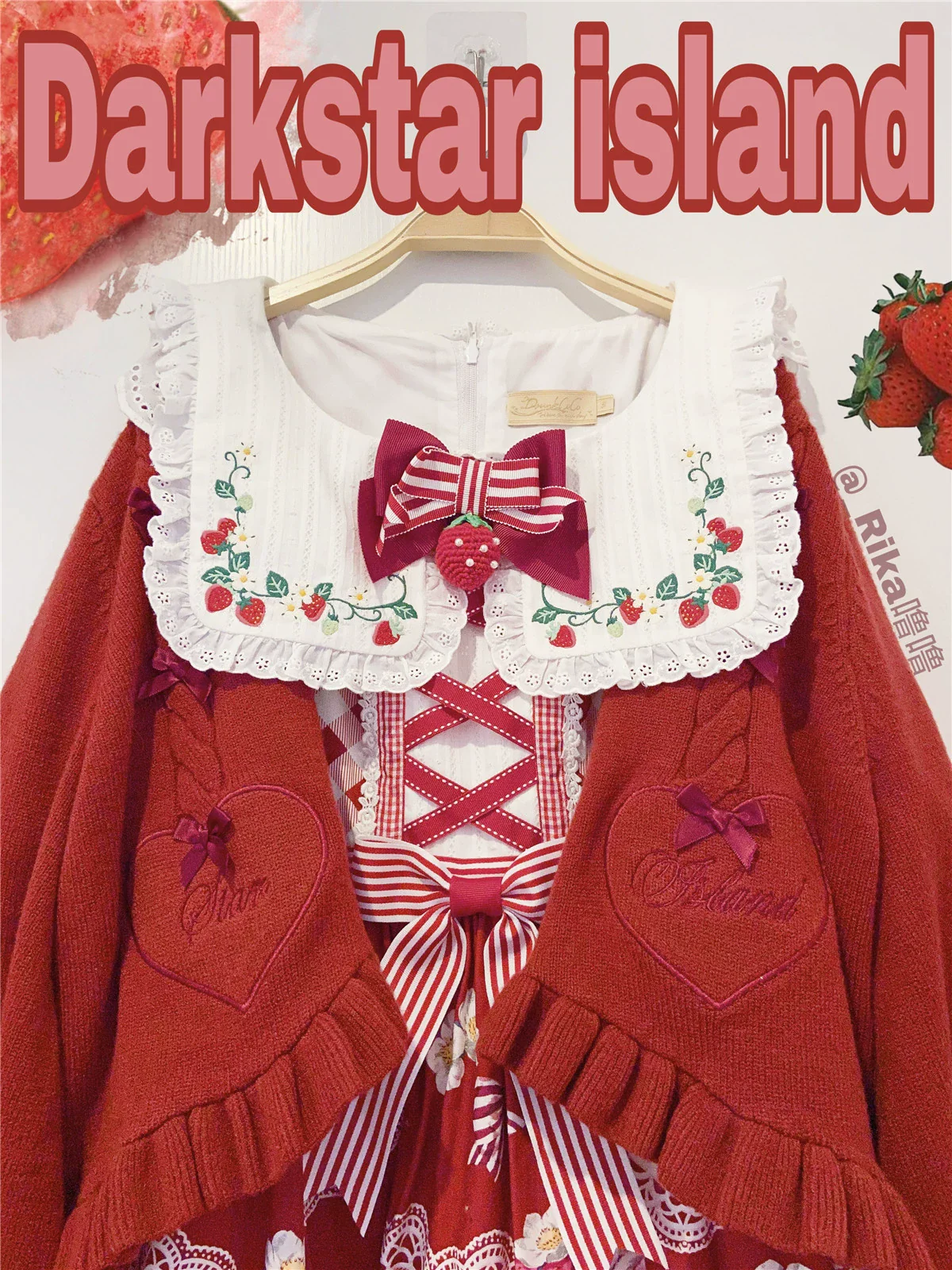 Sugar Frost - Sweet Lolita Cardigan Knit Embroidered Sweater - Image 191