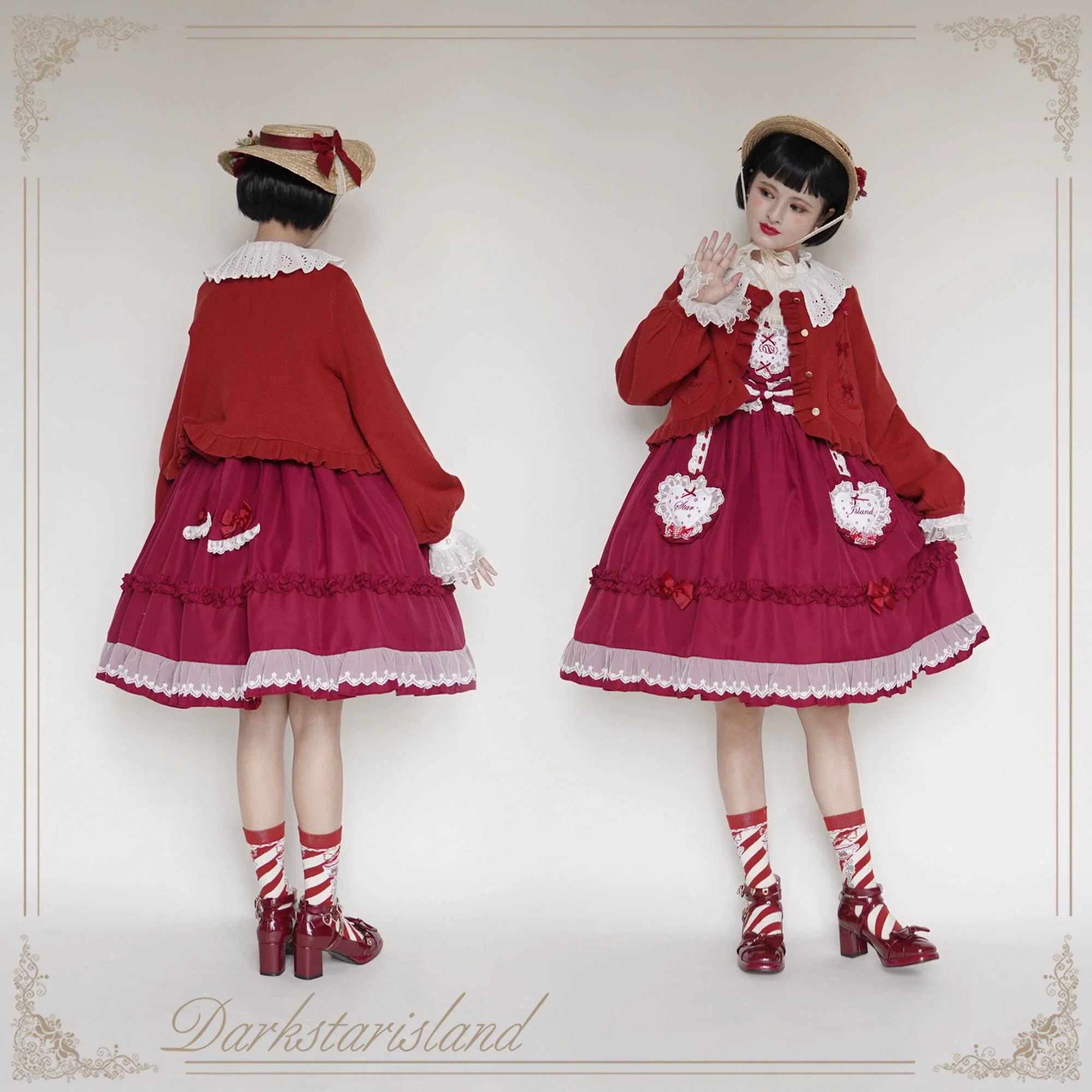 Sugar Frost - Sweet Lolita Cardigan Knit Embroidered Sweater - Image 20