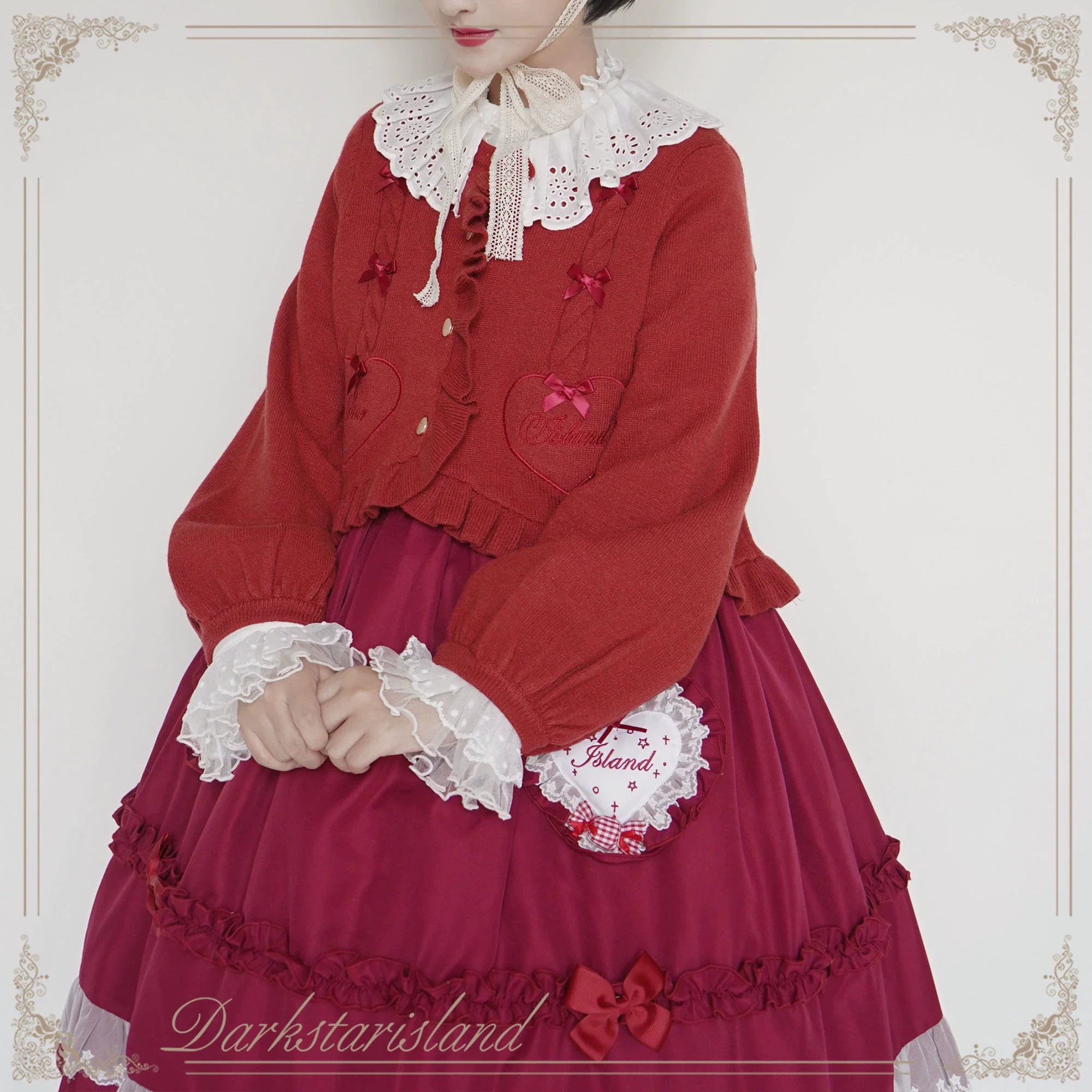 Sugar Frost - Sweet Lolita Cardigan Knit Embroidered Sweater - Image 27