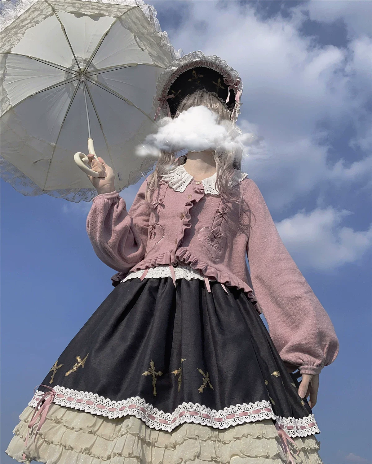 Sugar Frost - Sweet Lolita Cardigan Knit Embroidered Sweater - Image 4