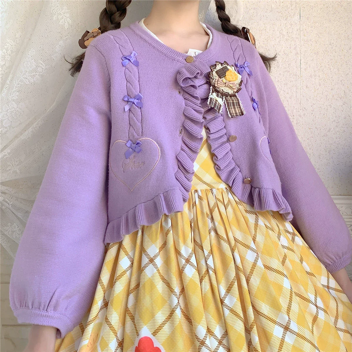 Sugar Frost - Sweet Lolita Cardigan Knit Embroidered Sweater - Image 42