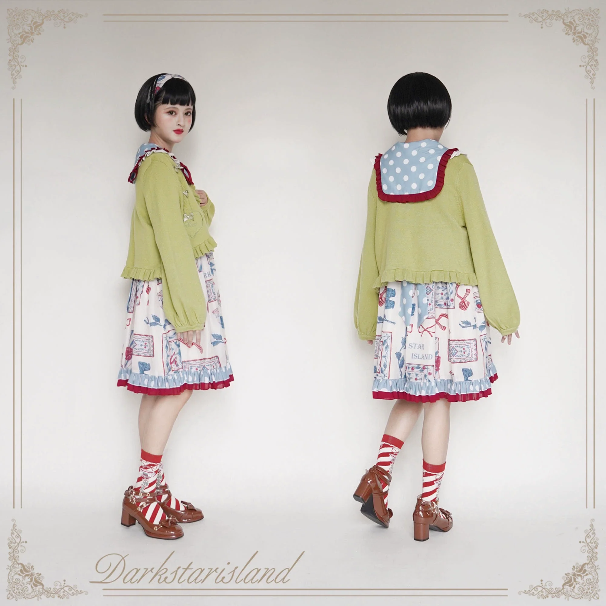 Sugar Frost - Sweet Lolita Cardigan Knit Embroidered Sweater - Image 55