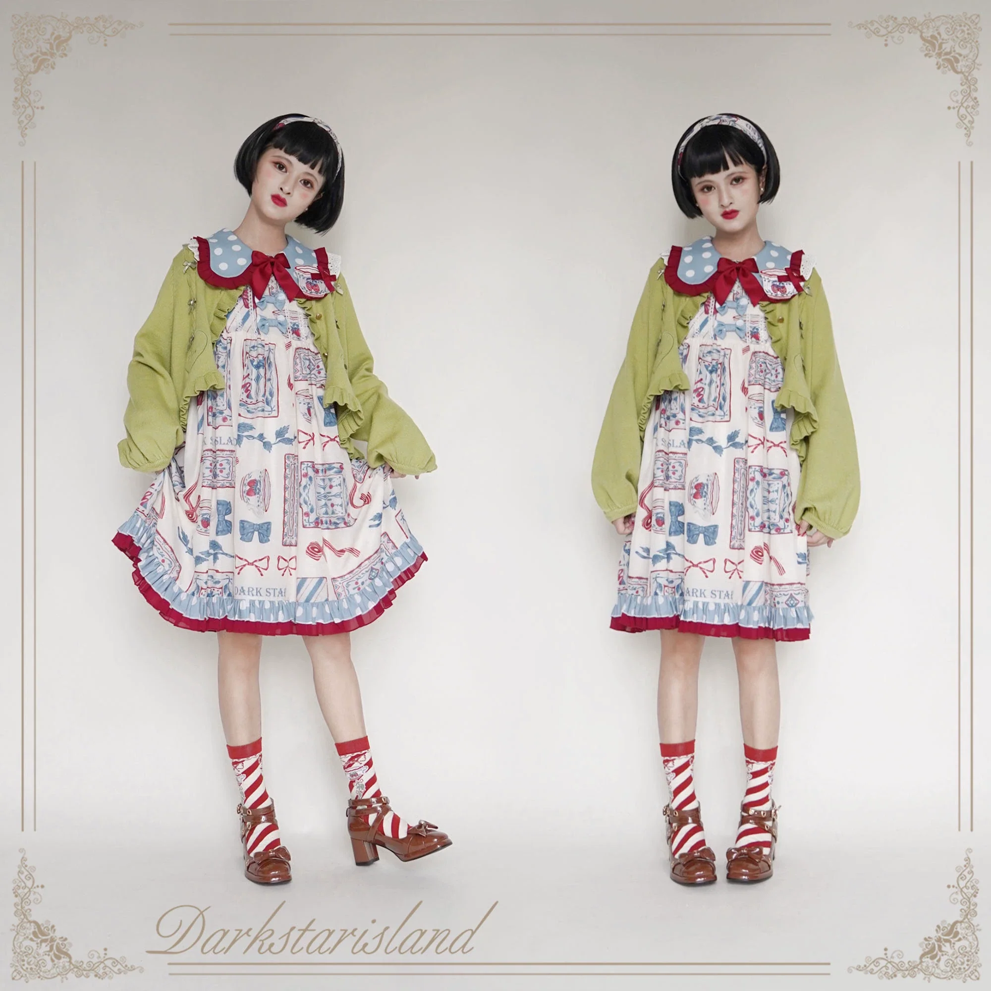 Sugar Frost - Sweet Lolita Cardigan Knit Embroidered Sweater - Image 56