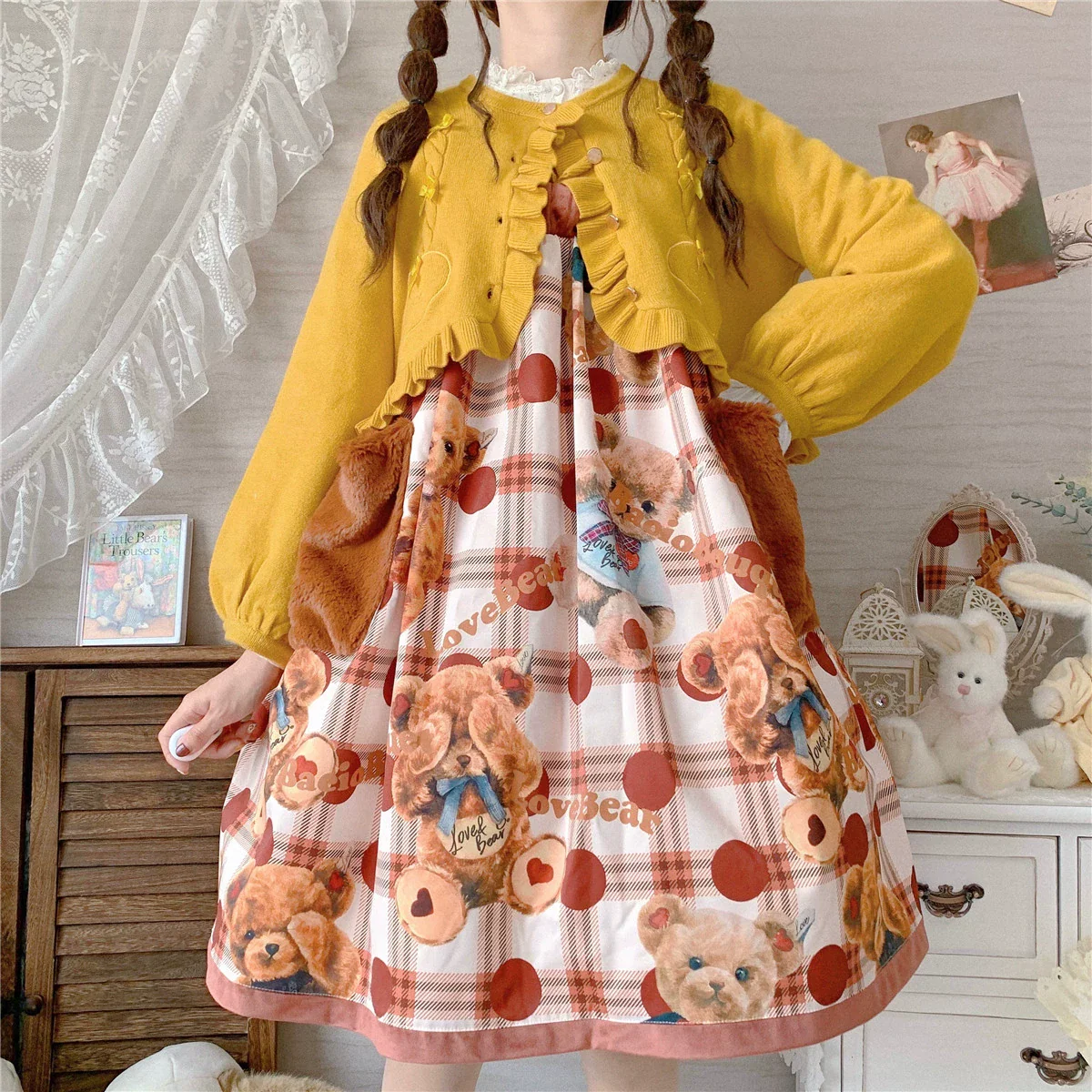 Sugar Frost - Sweet Lolita Cardigan Knit Embroidered Sweater - Image 59