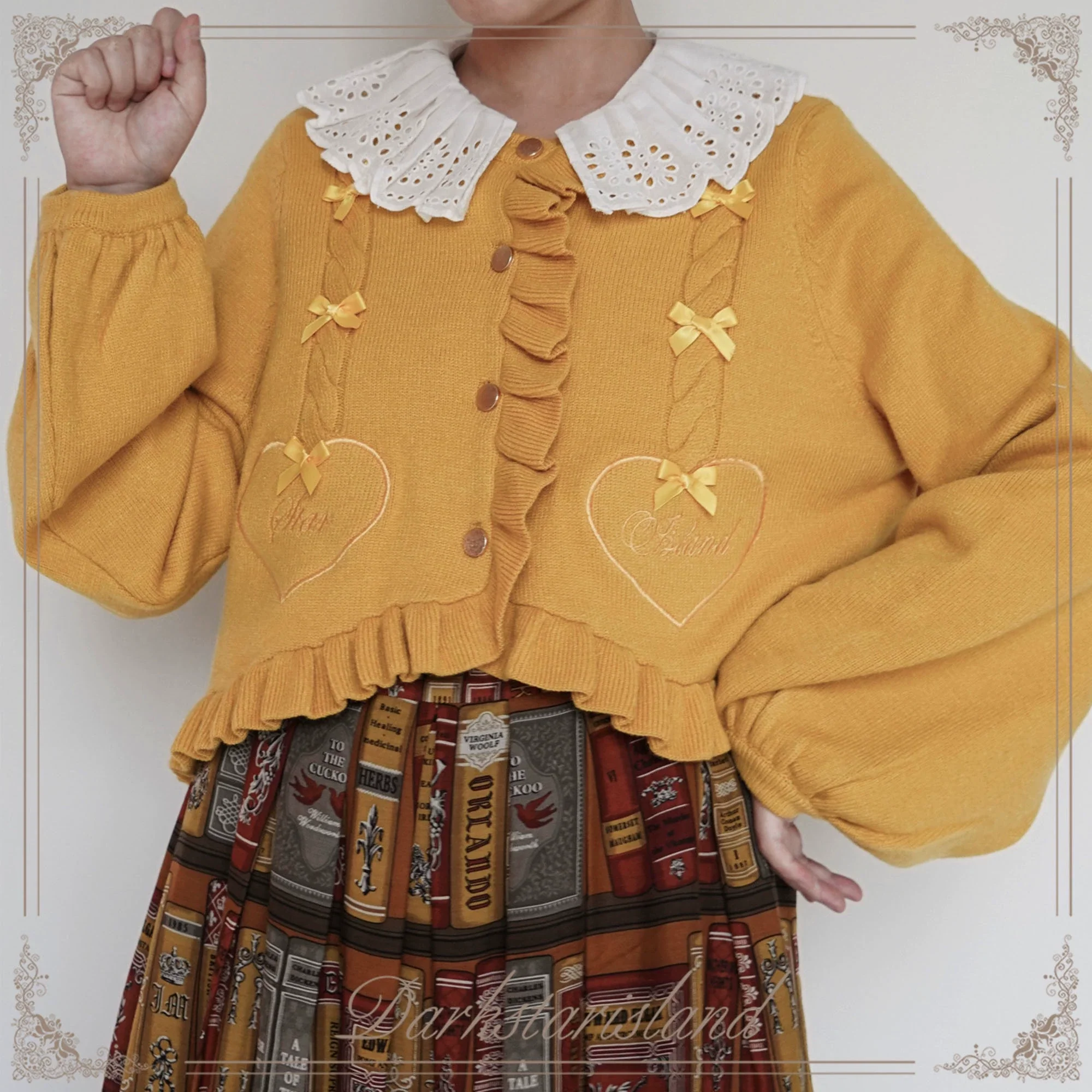 Sugar Frost - Sweet Lolita Cardigan Knit Embroidered Sweater - Image 60