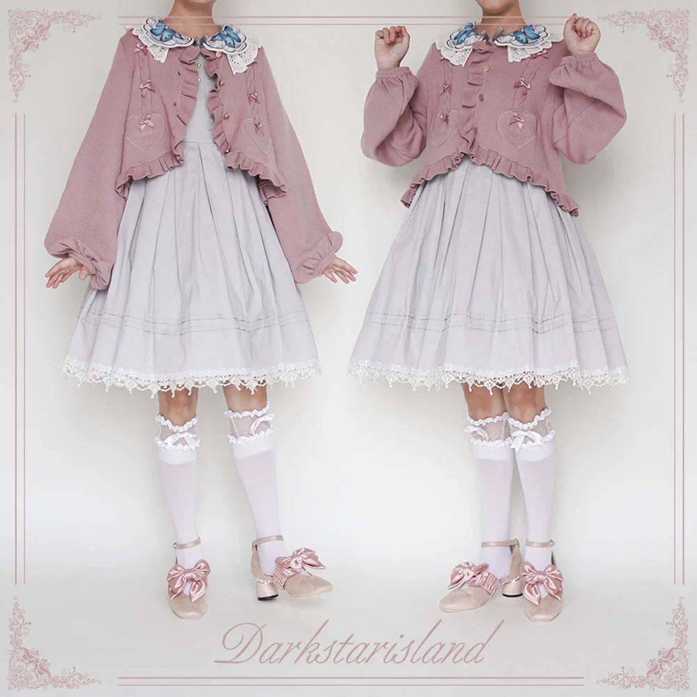Sugar Frost - Sweet Lolita Cardigan Knit Embroidered Sweater - Image 7
