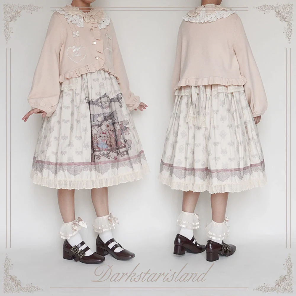 Sugar Frost - Sweet Lolita Cardigan Knit Embroidered Sweater - Image 75