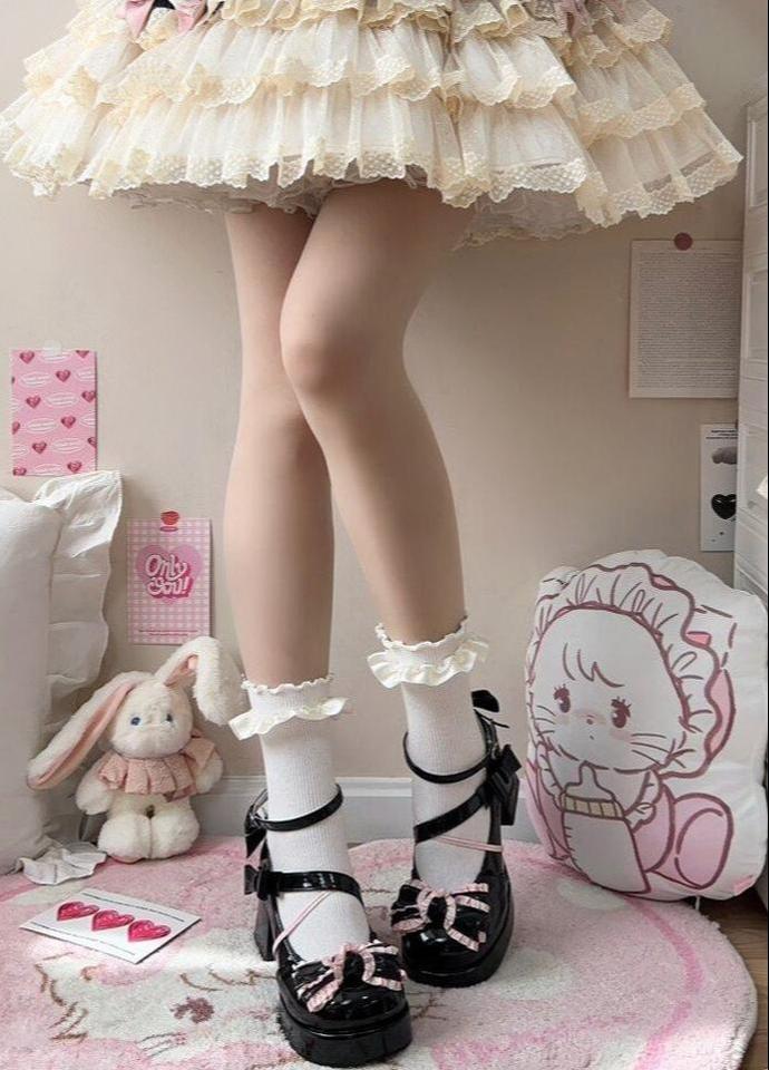 Girly Heart - Sweet Lolita Chunky Heels Shoes, Dreamy Bows - Image 21