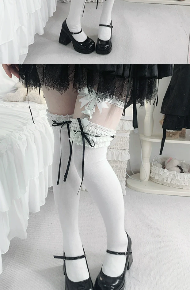 Gentle Town - Sweet Lolita Cotton Calf Socks, Ankle Socks - Image 25