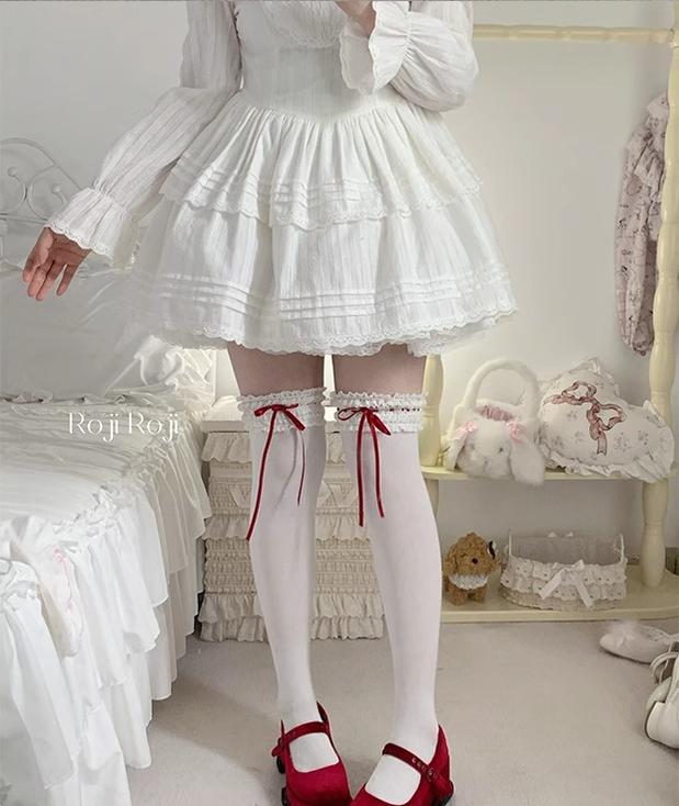 Gentle Town - Sweet Lolita Cotton Calf Socks, Ankle Socks - Image 7