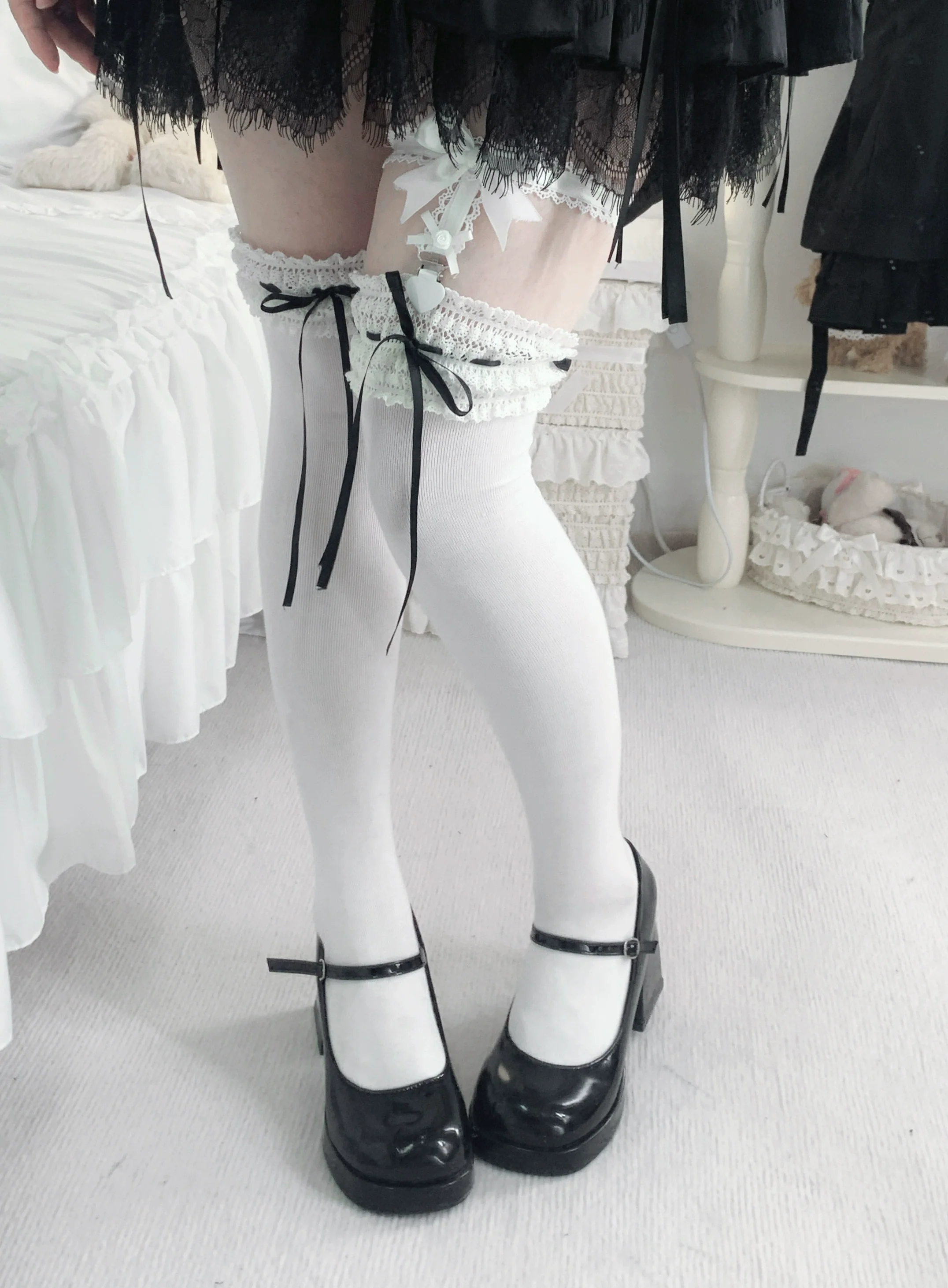Gentle Town - Sweet Lolita Cotton Calf Socks, Ankle Socks - Image 8