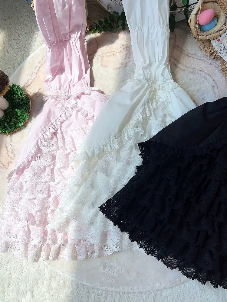 Sweet Lolita Cotton Shirt, Detachable Hime Sleeves - Image 13