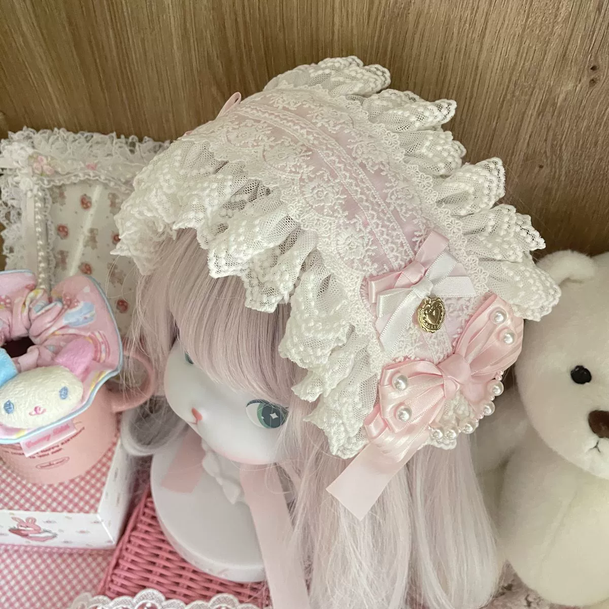 Shao Handmade - Sweet Lolita Handmade Lace Hairband - Image 3