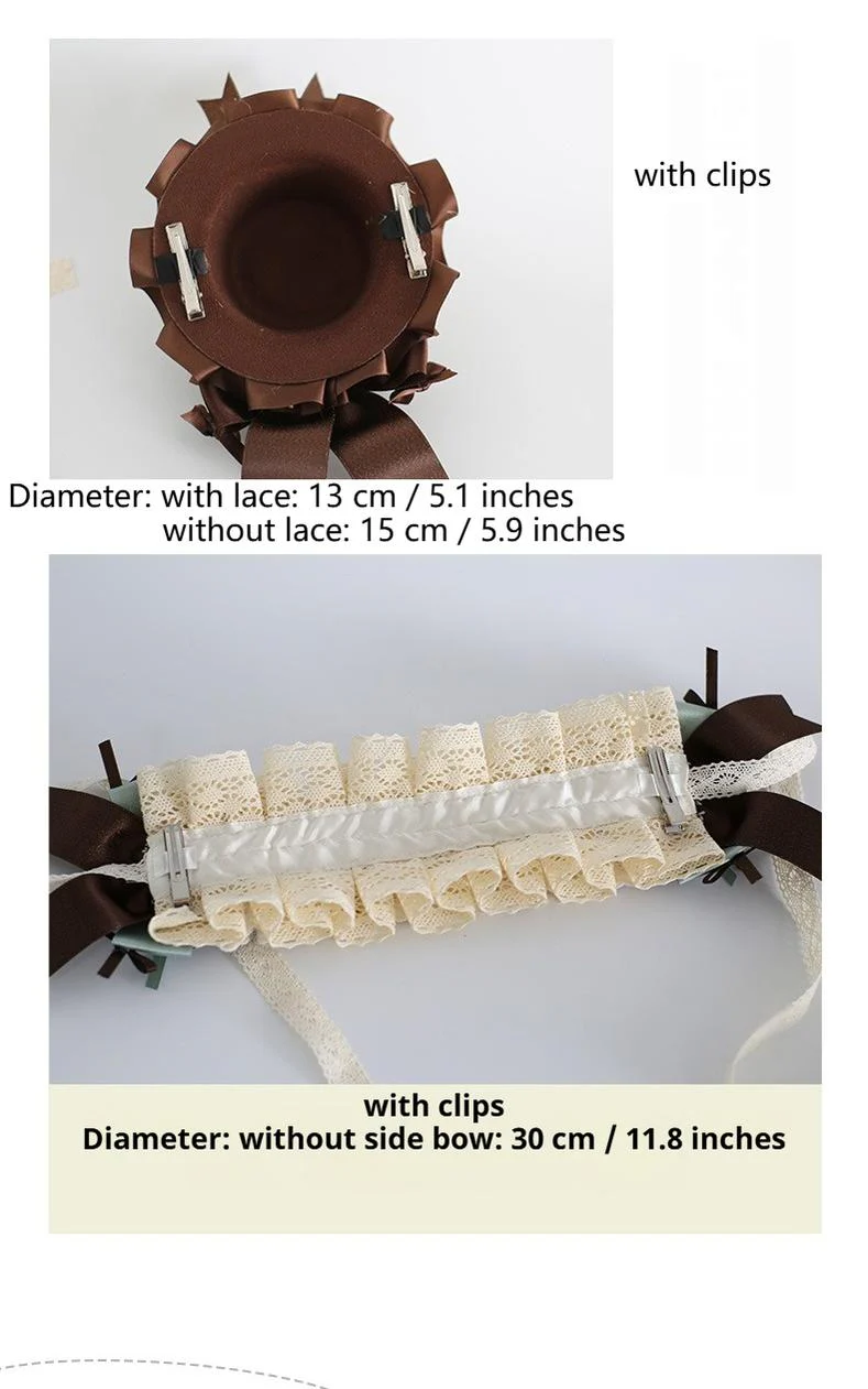 Xiaogui - Sweet Lolita Headband and Top Hat with Candy Details - Image 10