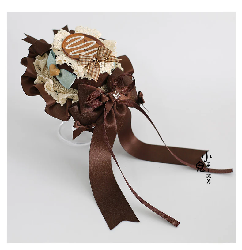 Xiaogui - Sweet Lolita Headband and Top Hat with Candy Details - Image 6