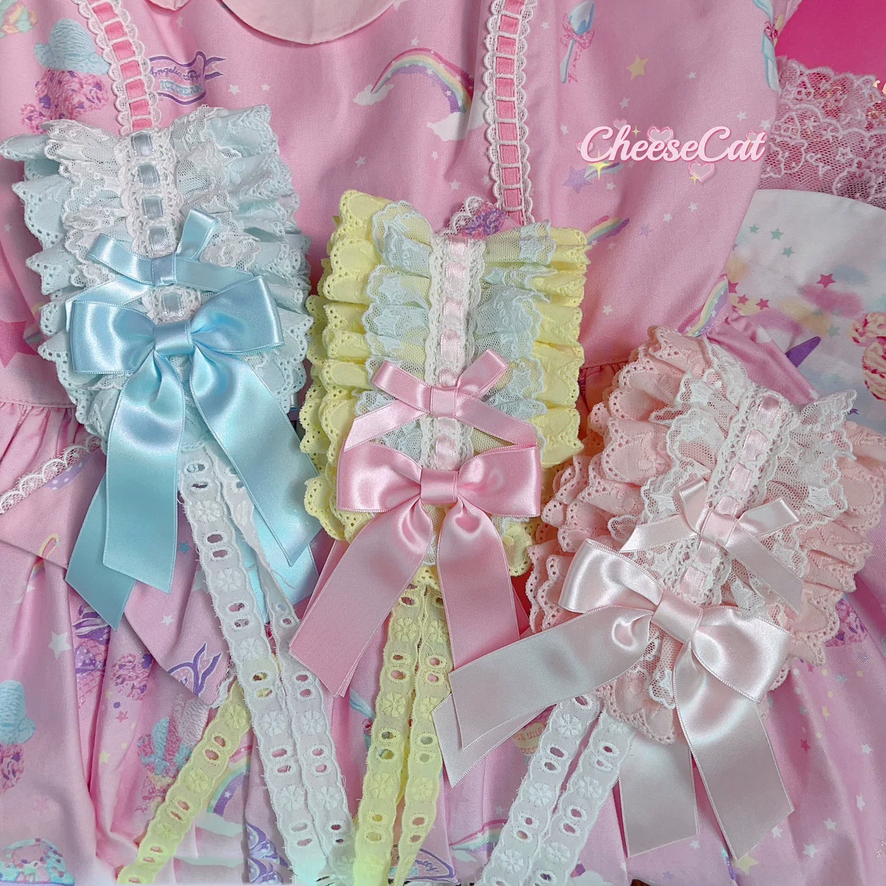 Cheese Cat - Sweet Lolita Headband Ribbon Bow Headbands - Image 21