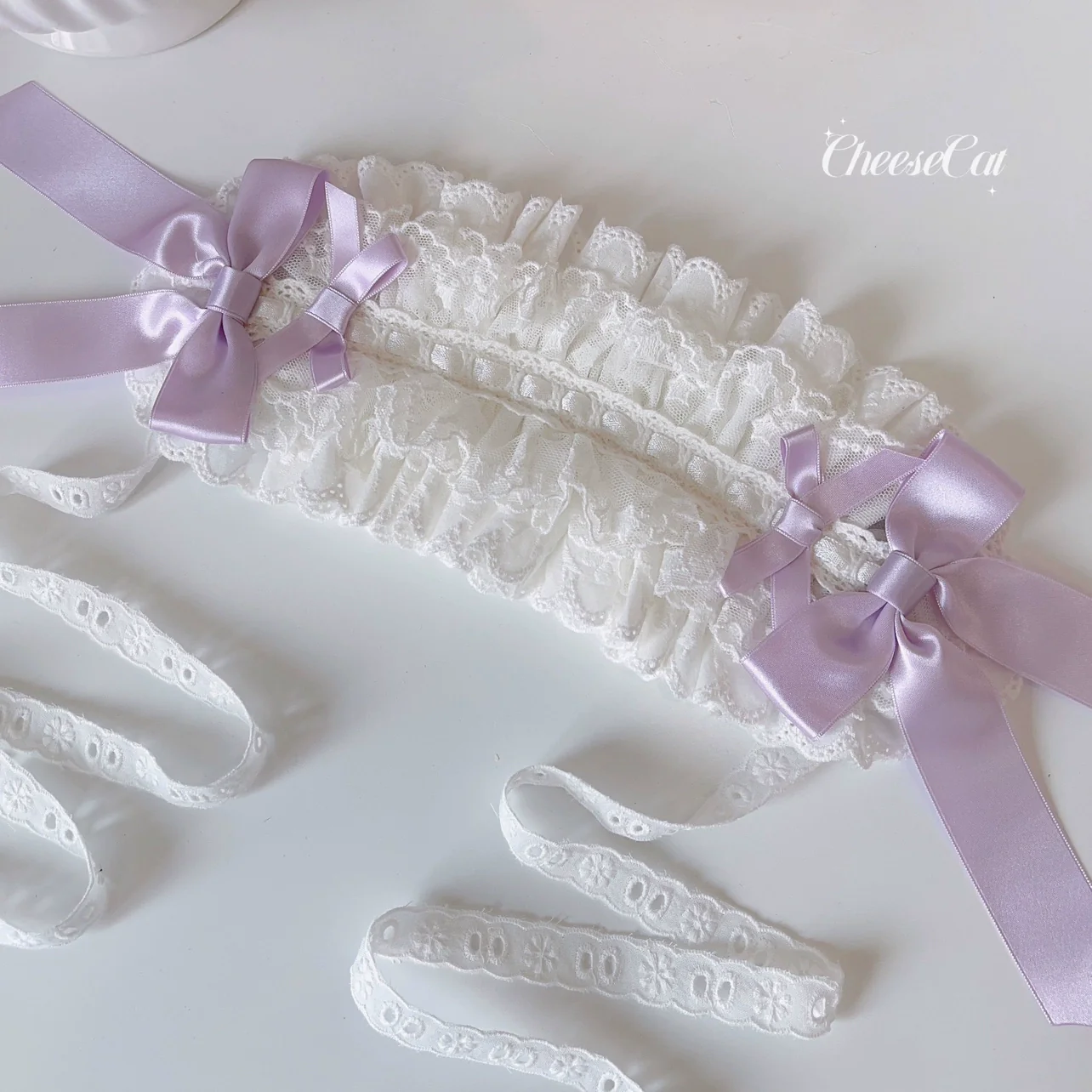 Cheese Cat - Sweet Lolita Headband Ribbon Bow Headbands - Image 24