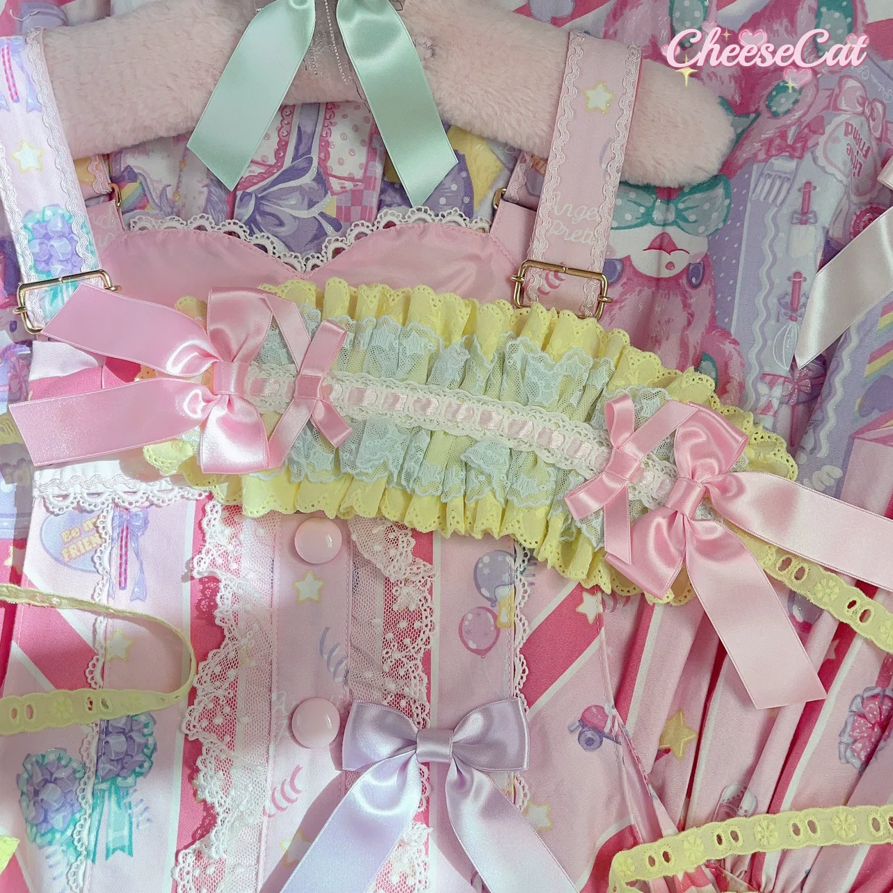 Cheese Cat - Sweet Lolita Headband Ribbon Bow Headbands - Image 6