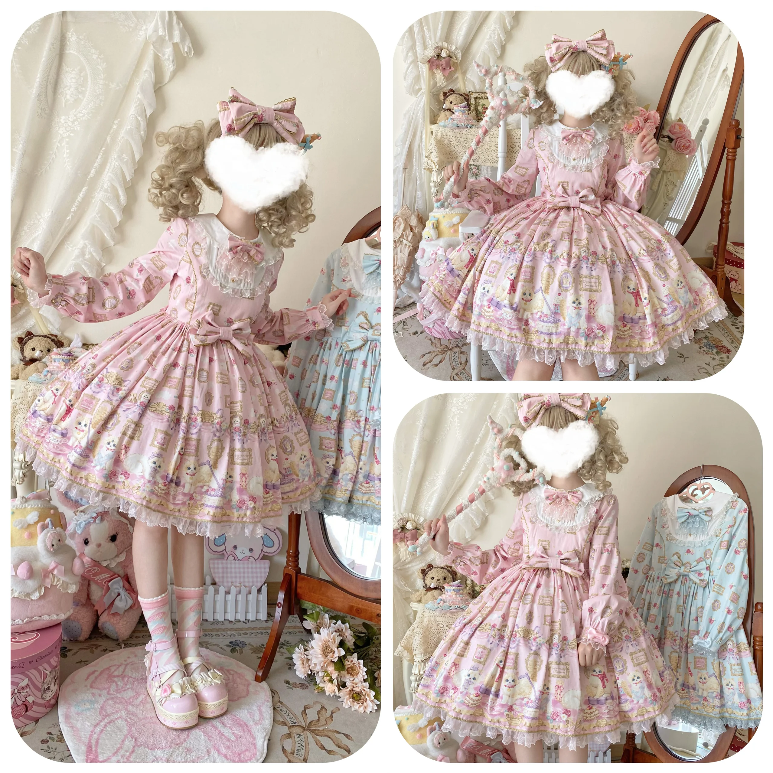 Discovering Treasures - Picture Frame Cat - Sweet Lolita Headdress Bow Decorated BNT and KC - Image 7