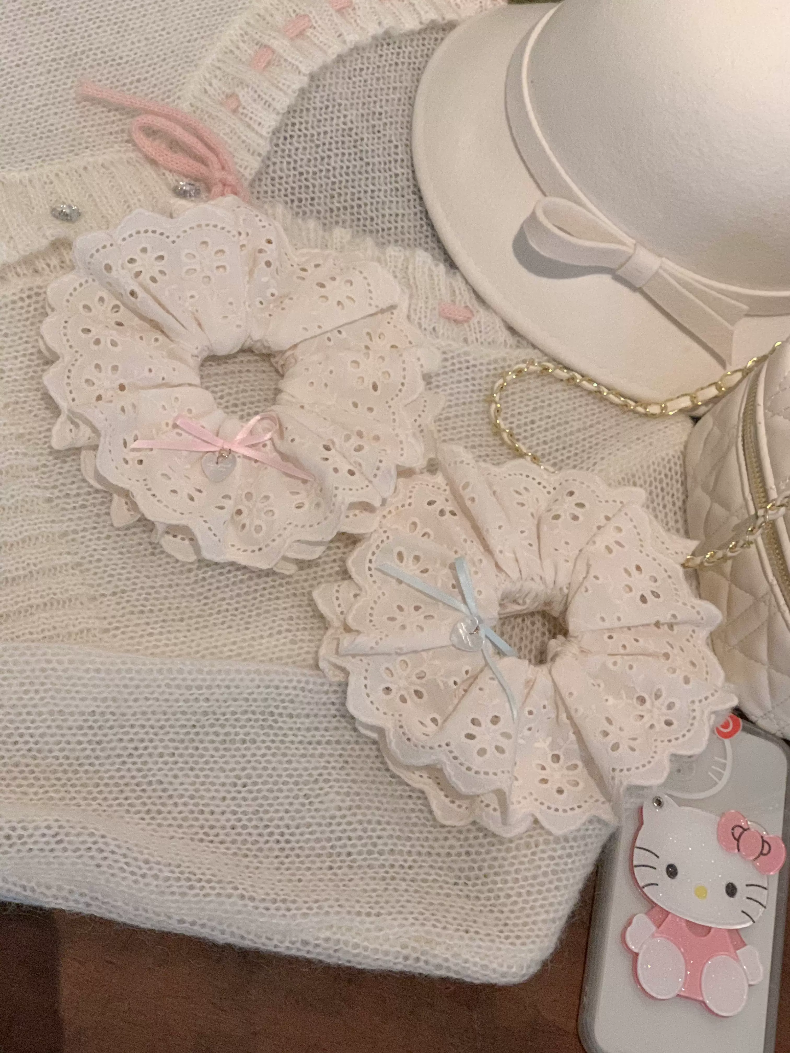 Marshmallow Melody - Sweet Lolita Headdress Bow Hair Rope - Image 11