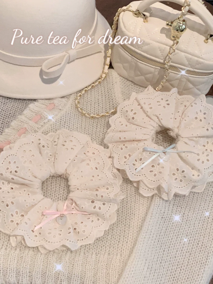 Marshmallow Melody - Sweet Lolita Headdress Bow Hair Rope - Image 13