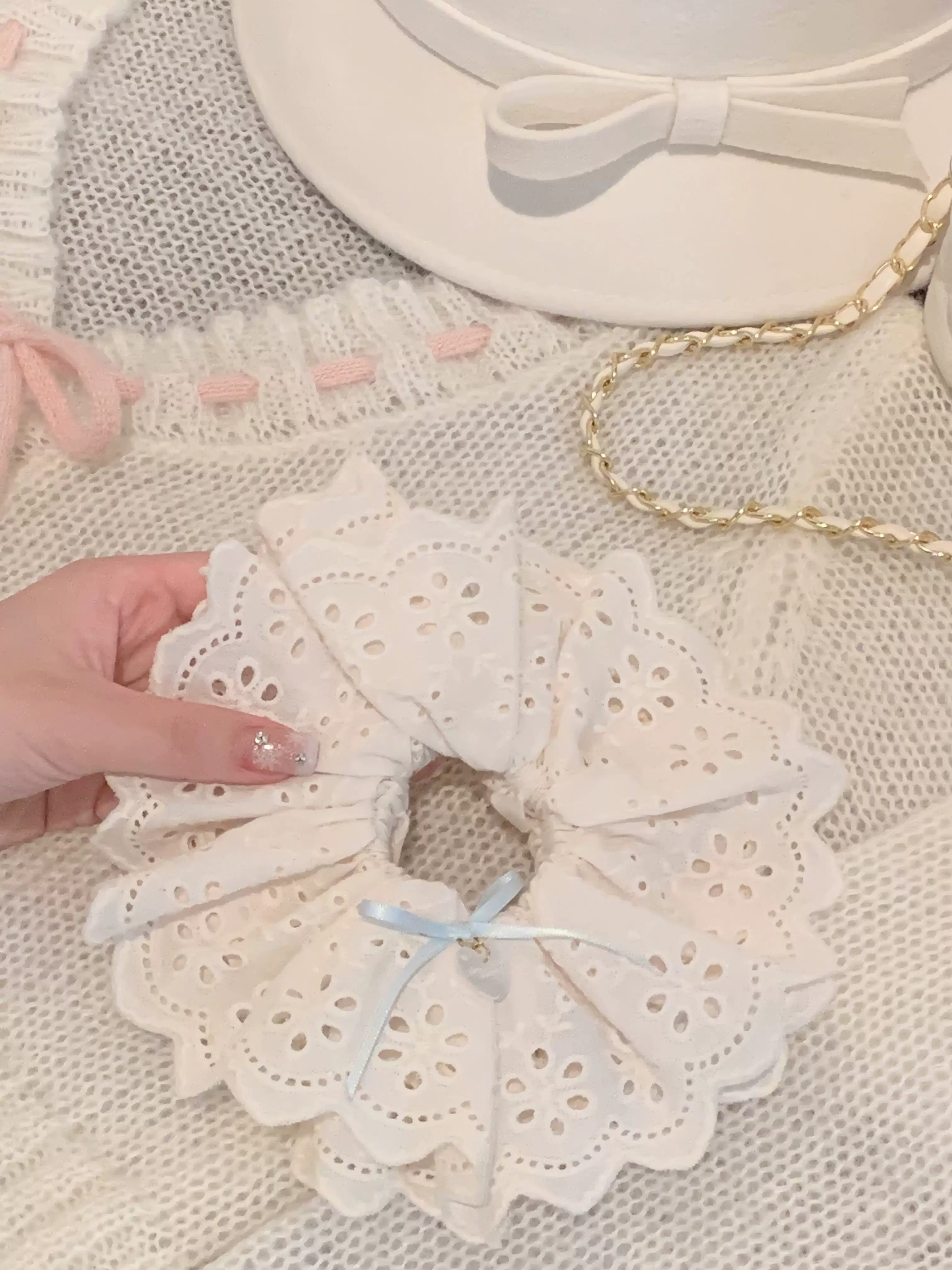 Marshmallow Melody - Sweet Lolita Headdress Bow Hair Rope - Image 20