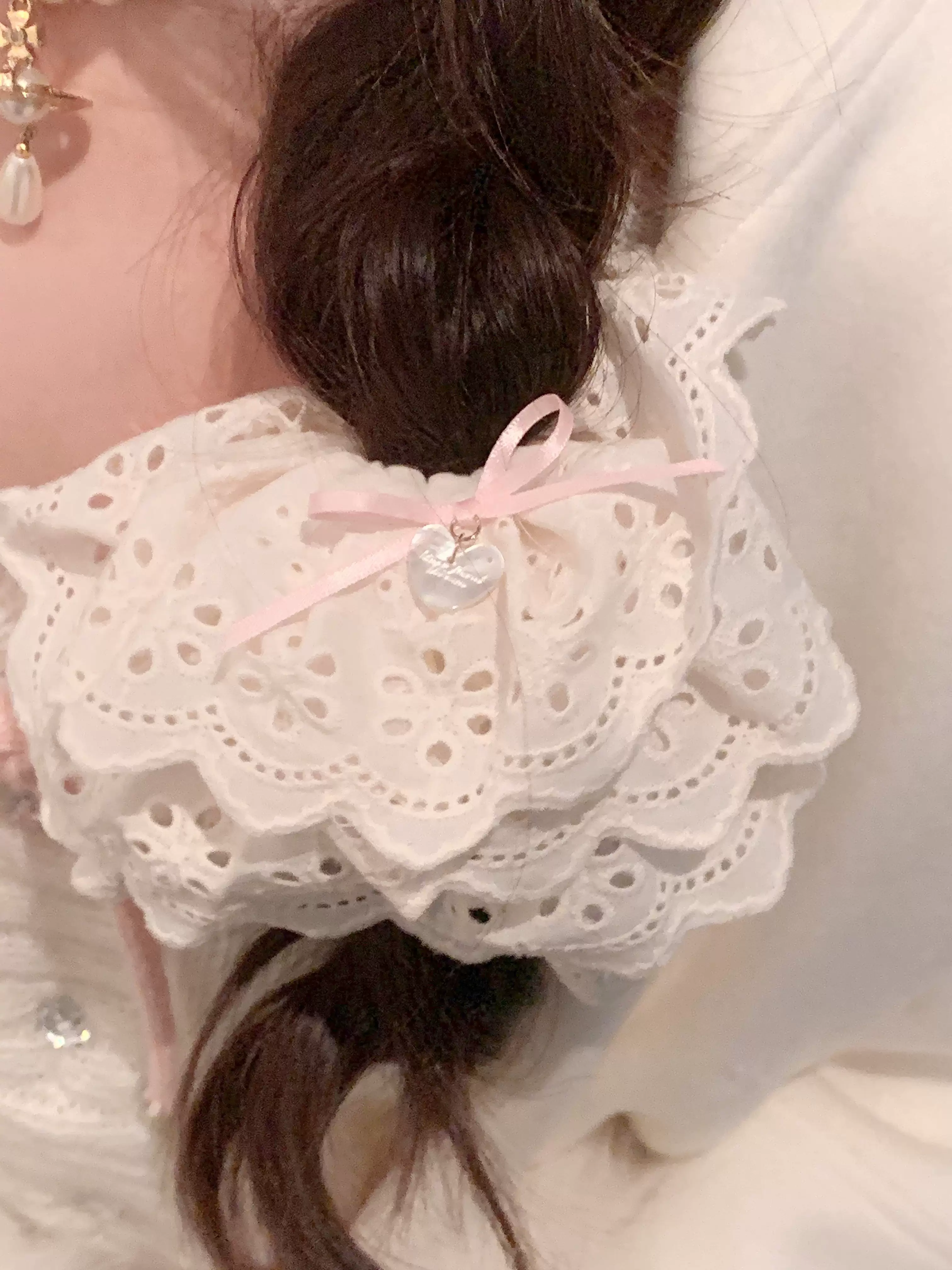 Marshmallow Melody - Sweet Lolita Headdress Bow Hair Rope - Image 3