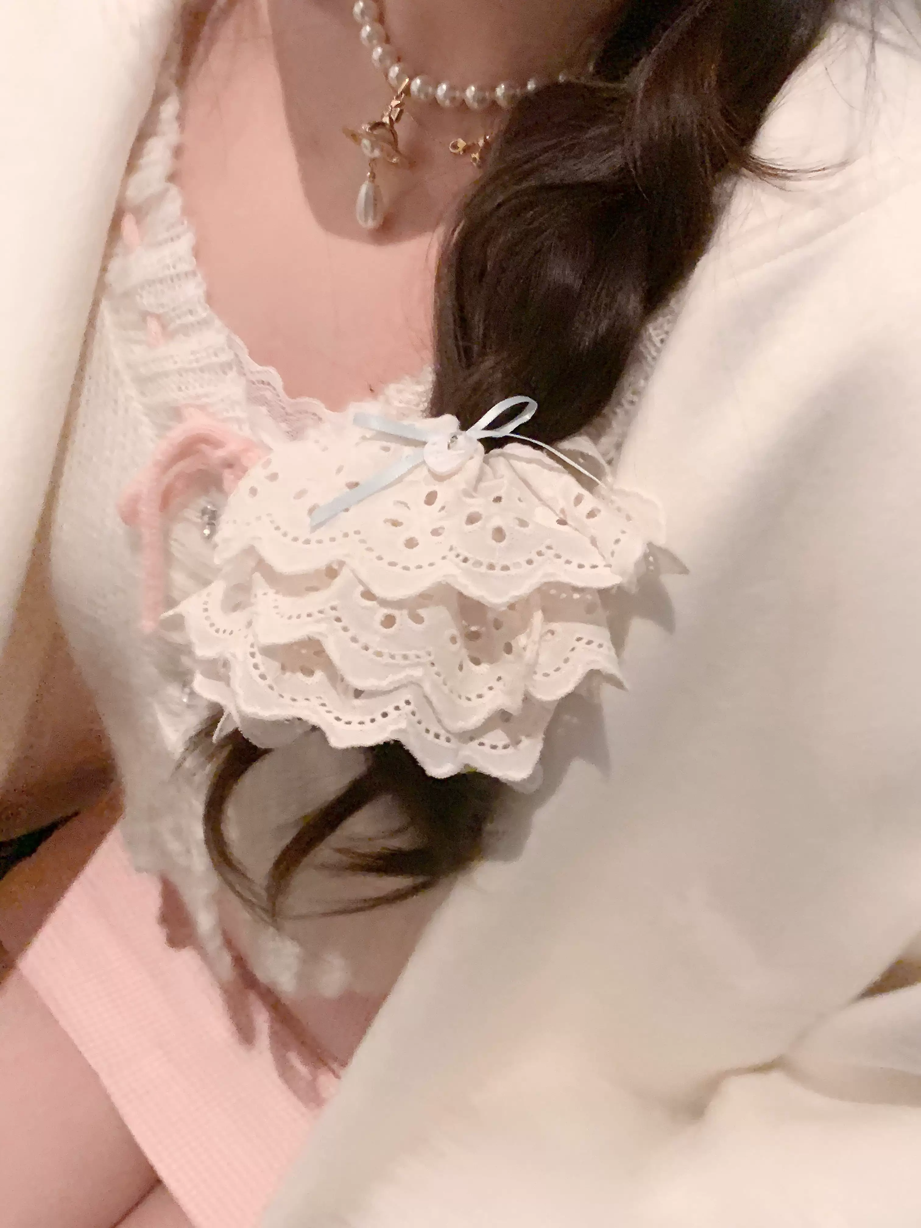 Marshmallow Melody - Sweet Lolita Headdress Bow Hair Rope - Image 6