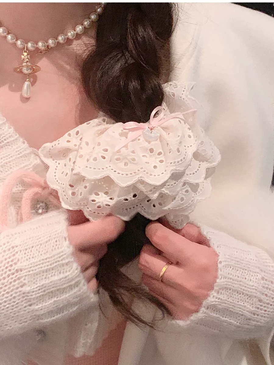 Marshmallow Melody - Sweet Lolita Headdress Bow Hair Rope - Image 8