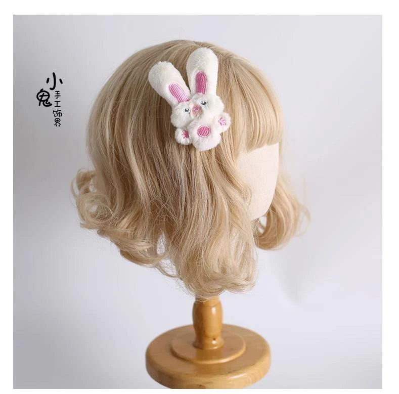 Xiaogui - Sweet Lolita Headdress Pink White Top Hat and Hairband - Image 8