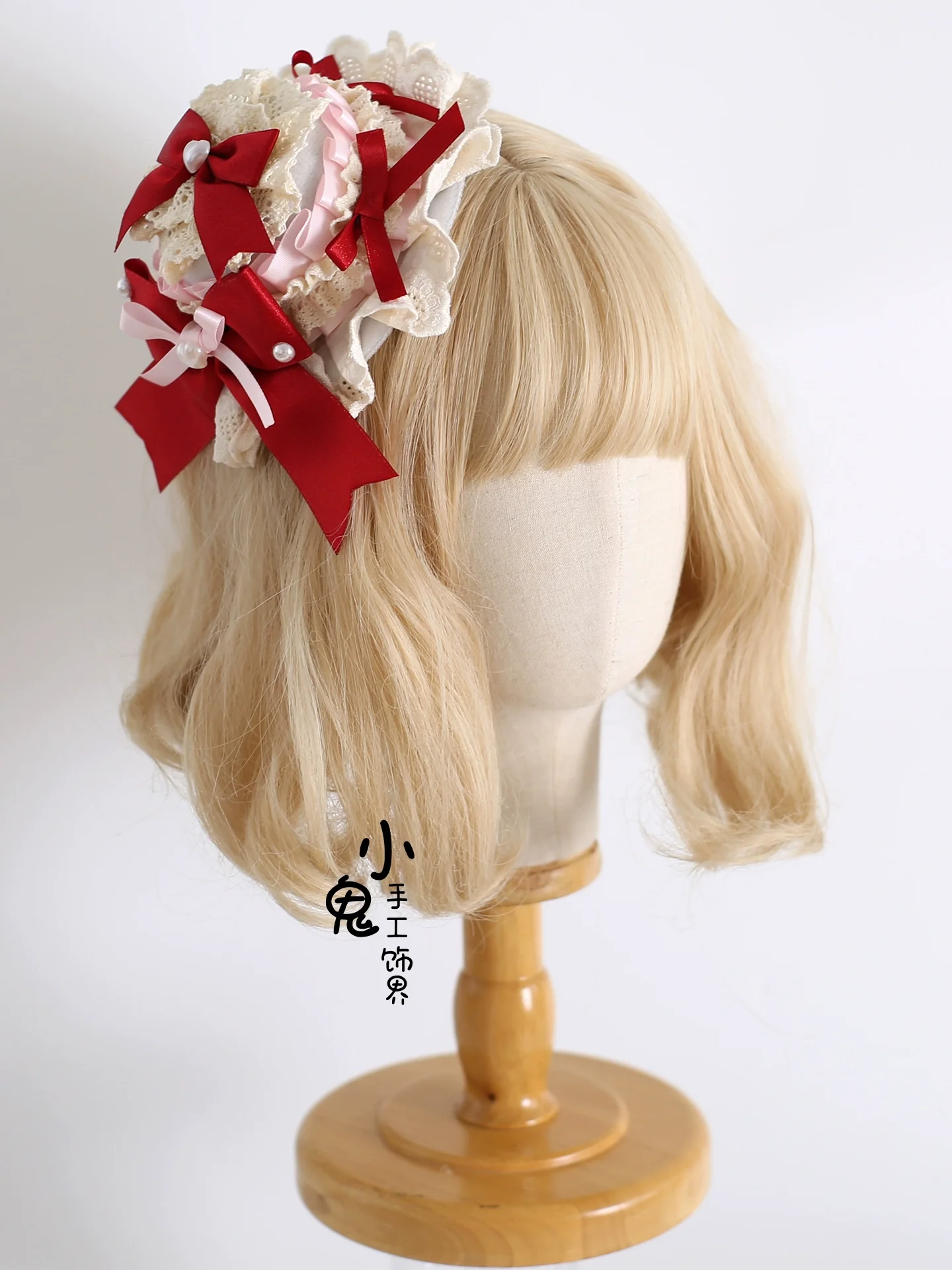 Xiaogui - Sweet Lolita Headdress, Triangle Cake Clip - Image 11