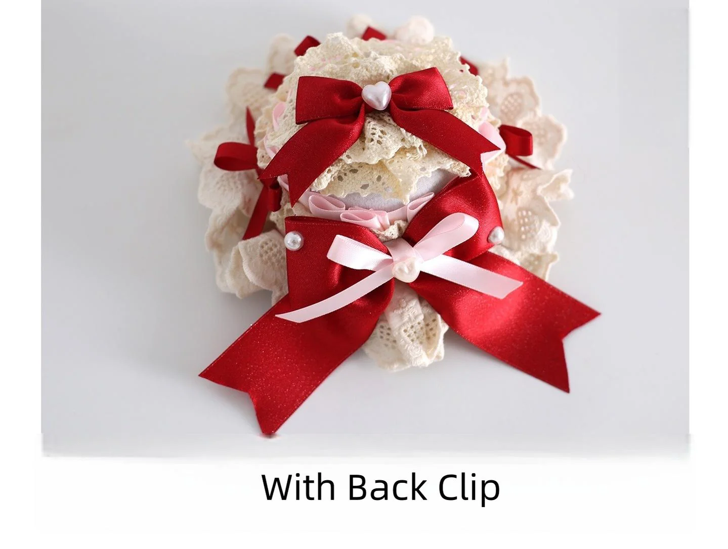 Xiaogui - Sweet Lolita Headdress, Triangle Cake Clip - Image 13