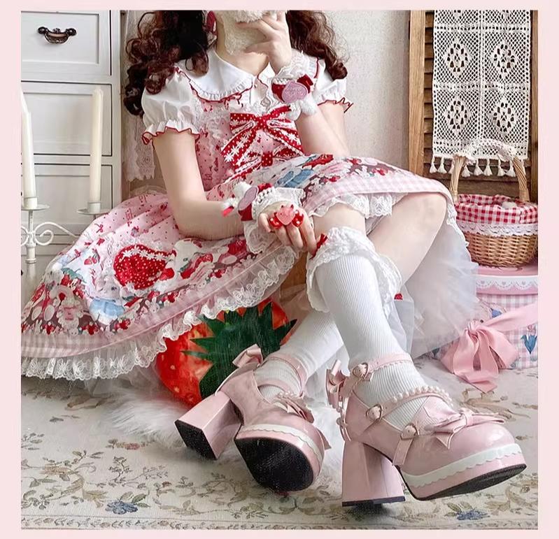 Witch's Night - Crush Complex - Sweet Lolita Heel Shoes, Pearls & Bows - Image 15