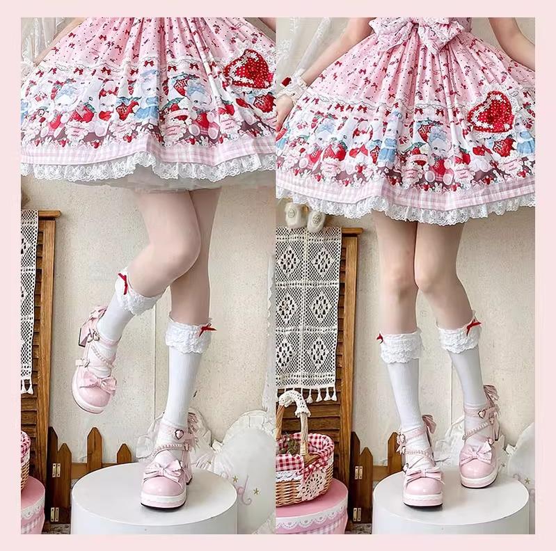 Witch's Night - Crush Complex - Sweet Lolita Heel Shoes, Pearls & Bows - Image 22