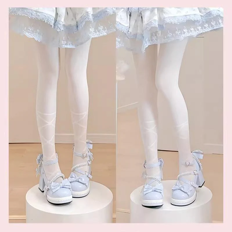 Witch's Night - Crush Complex - Sweet Lolita Heel Shoes, Pearls & Bows - Image 27
