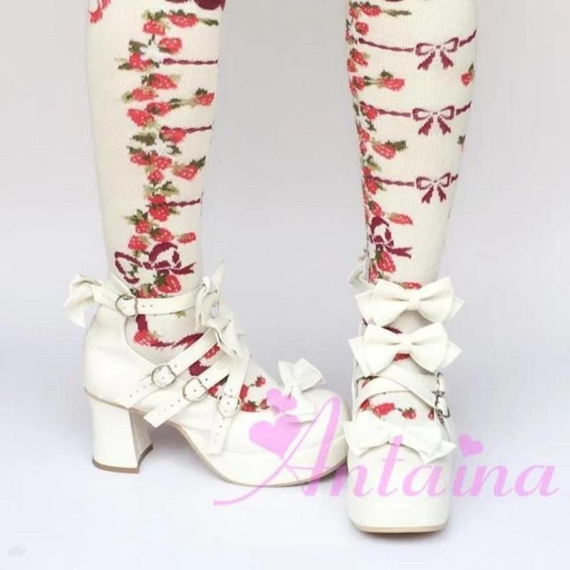 Antaina - Sweet Lolita Heel Shoes Plus Size Shoes - Image 24