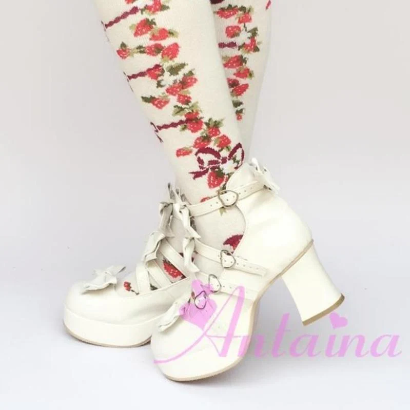 Antaina - Sweet Lolita Heel Shoes Plus Size Shoes - Image 26