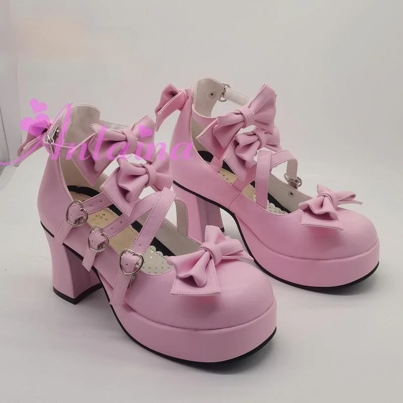 Antaina - Sweet Lolita Heel Shoes Plus Size Shoes - Image 3