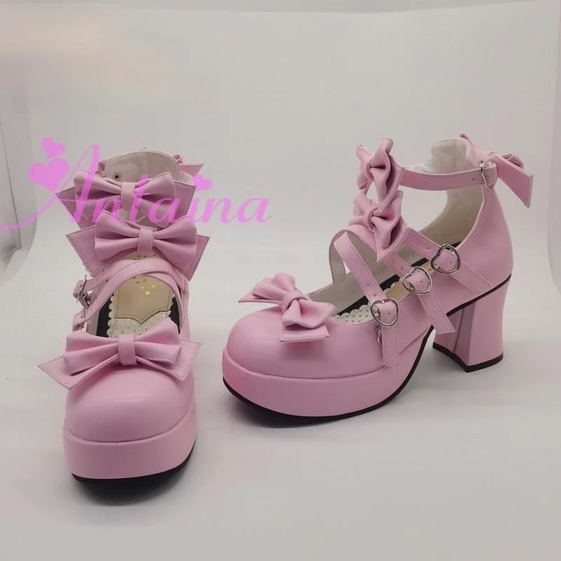 Antaina - Sweet Lolita Heel Shoes Plus Size Shoes - Image 6